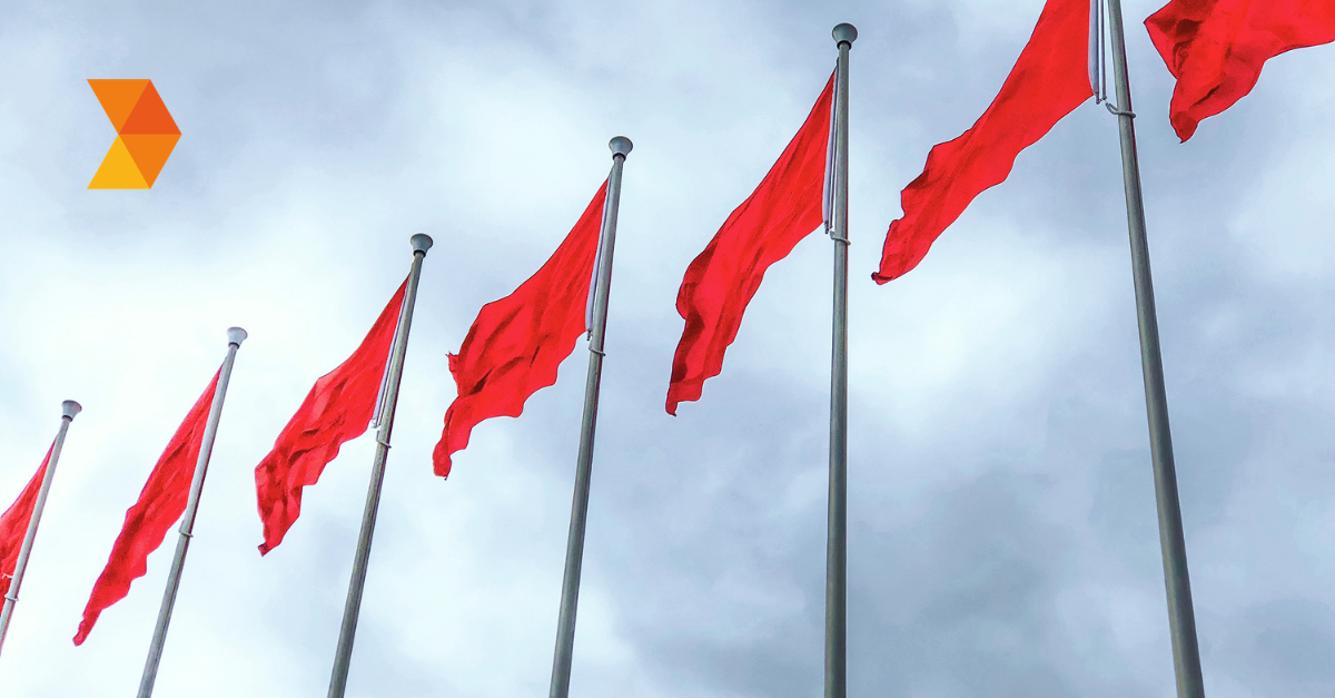 Red flag warning signs with Preferred CFO logo